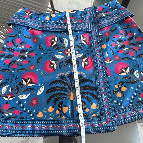 Farm Rio Palms Paradise Wrap Front Skirt Size 32 - Picture 2 of 8